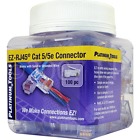 Ez-rj45 100 Plugs Ez-45 Cat5e Cable Crimp Clear Products Structured