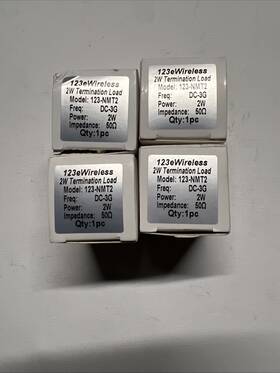 123ewireless 123-nmt2 Lot Of 4 N Male 2 Watt Rf Load Terminator