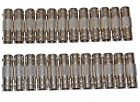 24pcs 200-160 Barrel Steren Bnc Coupler Female Jack To Nickel For Ham Radio Or Video 24x 884645700422