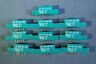 341-010-524-208 Edac Lot Of Pcb Circuit Card Female Edge Connector Row