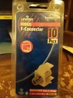 40831-a Leviton New Almond Quickport Gold Coaxial Cable Connector Jacks Coax 40831-a Leviton New Almond Quickport Gold Coaxial Cable Connector Jacks Coax