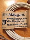 Rg58c-u 59ptb Bunker Ramo Amphenol White Cable Feet Use Rg58c-u 59ptb Bunker Ramo Amphenol White Cable Feet Use