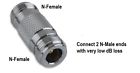 721405420605 Generic Silver N Female To Connector Adapter Usa Seller 3 Pack