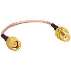 757255174559 Sma Wifi Antenna Adapter Male To Female Coax