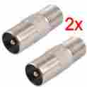 Ss-1905 9.5mm Seven Star 2 Pcs F Female To Pal Male Tv Satellite Antenna Rf Coax Adapter 630125565209 Ss-1905 9.5mm Seven Star 2 Pcs F Female To Pal Male Tv Satellite Antenna Rf Coax Adapter 630125565209