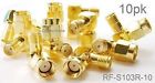 Rf-s103-10 90-degree Gold Plated Sma Angle Rp-sma Adapter Female Male 10-pack