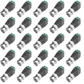 Acbalun-hg20-0020 Acbalun83 Bnc Male Balun Connector 28 Pcs Coaxial Cat5 To And 2
