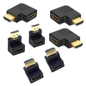 7hdmi-adapter-us Ackllr 7 Pack Hdmi Angled Adapter Combo 3 Pcs Vertical Flat Left And Right 90 Degree 7hdmi-adapter-us Ackllr 7 Pack Hdmi Angled Adapter Combo 3 Pcs Vertical Flat Left And Right 90 Degree