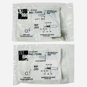 Bnc-7559d Adc Rf Connector Coax Bnc Plug Pin Wire End Crimp Conductor .255 New