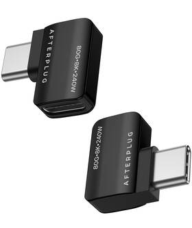 Ap-cc90-sd-sb-2p Afterplug 90 Degree Usb C Extension Adapter Usb-c Male To Female Thunderbolt 3/4/5 Ex