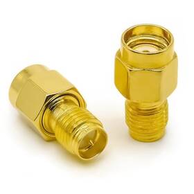 Ahoaepy Jt006 2pcs Sma Connector Cable Gender Changer Low Loss Rpsma Female To Rp-sma Male