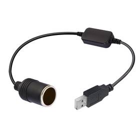Ajdpoi 698253401905 Usb A Male To 12v Car Cigarette Lighter Socket Female Step Up Cable Inverter