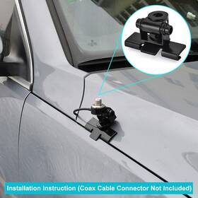 Bfn00078 Alemma Tech Uhf-jb-heise Pick Up Truck Ford Chevy Jeep Cb Radio Mobile Antenna Mounting Bracket Lip Mount