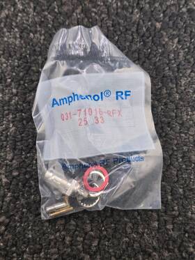 Amphenol 031-71016-rfx Qty90 75 Ohm Bulkhead Jack For Coaxial Cable Connection