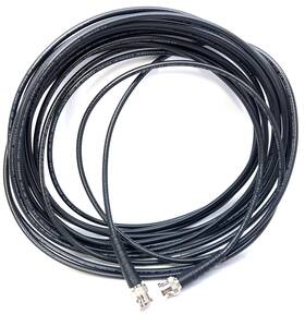 115101-19-m10.0 Amphenol Cable Bnc Male To 33ft 10m Rg-58 Coaxial Rf With Strain Relief Ham Radio