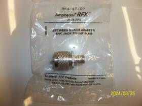 31-28-rfx Amphenol 5 Pack Type Bnc To Pl259 Uhf Adapters. In Sealed Factory Bags