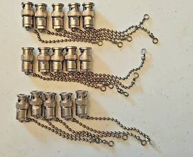 35650-75 Amphenol Lot Of 15 0.5w 75 Ohm Male Bnc Terminator Plugs With Cha Inch 35650-75 Amphenol Lot Of 15 0.5w 75 Ohm Male Bnc Terminator Plugs With Cha Inch