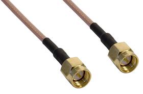 Co-316smax200-010 Amphenol 812834026404 Beige Rg316 High Temp Coaxial Cable Sma Male To 10ft