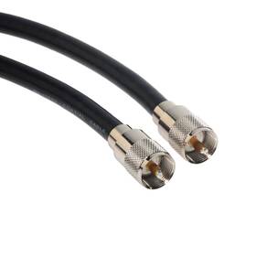 Co213uhfmx20010 Amphenol 812834026596 Black Rg213 Uhf Pl259 Coaxial Cable 50 Ohm Male To 10ft
