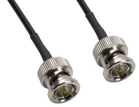 Co174bncx200015 Amphenol 812834026879 Black Rg174 Coaxial Cable 50 Ohm Bnc Male To 15ft