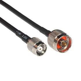 Co-058tncrptn-025 Amphenol 812834027227 Black Rg58 Rp-tnc Male To Type N Coaxial Cabl