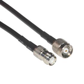 Co-058tncmfrp-015 Amphenol 812834027289 Black Rg58 Rp-tnc Coaxial Extension Cable Male To Female 15ft