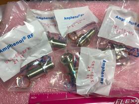 82-66-rfx Amphenol 5 Pcs - N Female To Bulkhead Adapter Connectors 82-66-rfx Amphenol 5 Pcs - N Female To Bulkhead Adapter Connectors