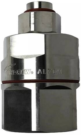 Al7dm-psa Andrew Conn Positive Stop 7/16 Din Male For 1-5/8 Foam Heliax