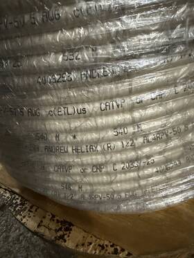 Al4rpv-5 Andrew Heliax R 1/2 Inch Corrugated Aluminum Plenum Air Coax Cable 1000ft Al4rpv-5 Andrew Heliax R 1/2 Inch Corrugated Aluminum Plenum Air Coax Cable 1000ft