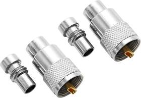 Pl259 Anina 445041533590 Coaxial Connectors Uhf Male Solder Connector Plug With Reducer For R Pl259 Anina 445041533590 Coaxial Connectors Uhf Male Solder Connector Plug With Reducer For R