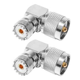 Tx-g012-a01 Anina Uhf Male Pl259 To So239 Female Coax Connector Right Angle L Shape Tx-g012-a01 Anina Uhf Male Pl259 To So239 Female Coax Connector Right Angle L Shape