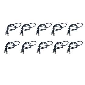 Rg58 Antrader 670046370360 3 Feet 50-ohm Bnc Male To Coaxial Cable Pack Of 10