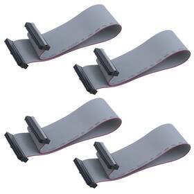Antrader Az18073007 4 Pieces 2.54 Mm Pitch 40 Pin F/f Idc Flat Ribbon 40p-30cm Grey