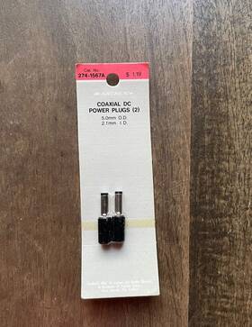 274-1567a Archer Vintage Radio Shack Coaxial Dc Power Plug 5mm O.d 274-1567a Archer Vintage Radio Shack Coaxial Dc Power Plug 5mm O.d