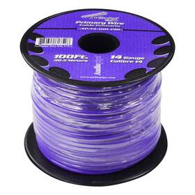 Ap14100pl Audiopipe 784644619339 14 Gauge 100ft Purple Primary Wire