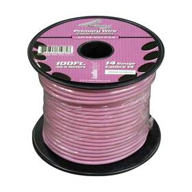 Audiopipe 784644619858 Ap14100pk 14 Gauge 100ft Primary Wire Pink