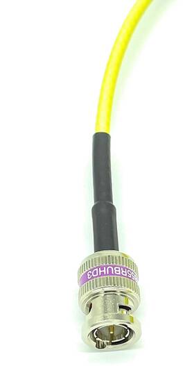 4855r Av-cables 700443884921 12g 4k Hd Sdi Bnc - Cable Belden Mini Rg59 1.5ft Yellow