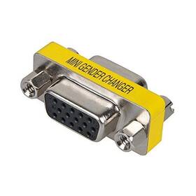 Axgear 094276895460 Vga Svga 15 Pin Female To F/f Mini Gender Changer Adapter Connector