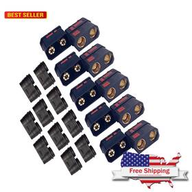 Qs8-s Babuvya 798357547414 High Current Antispark Connector Male And Female Black Application With