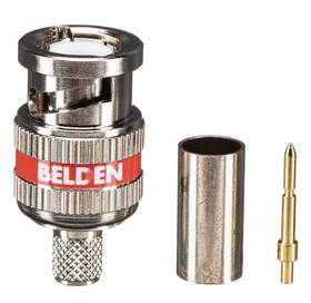 1505abhd3-50 Belden Hd Series 6 Ghz Bnc 3-piece Crimp Connector For Rg59 Coax Cable 50-pack
