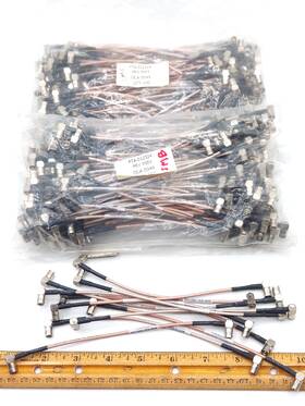Belden 83264 Rg-179 Smb Male Right-angle Mil-spec 7 Inch Boeing Surplus Lot Of 10