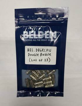 Db6rcau Belden Lot Of 23 Double Bubble Connector Coax Compression Psa59/6
