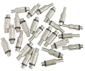 Belkin Aj-2604 10pk Solder Type Rca Phone Jack Metal Handle Connectors Adapter With Spring