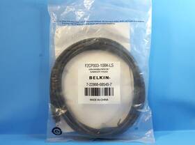 Belkin F2cp003-10bk-ls One Pc- Patch Cord Cat6a 10ft Shd/sngls