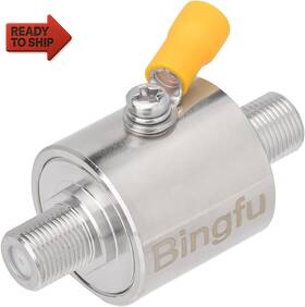 Bingfu 445014951963 Coaxial Lightning Arrestor 75 Ohm F Female To Jack Dc-3ghz Surg