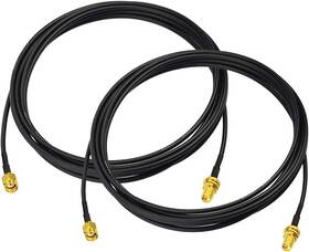 Bingfu 790404674340 Wifi Antenna Extension Cable 2-pack Rp-sma Male To Female Bulkhead