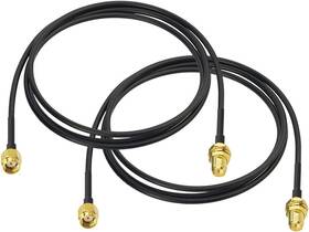 Bfn00306 Bingfu Rp-sma Male To Female Bulkhead Mount Rg174 Wifi Antenna Extension