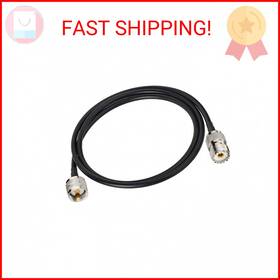 Tb4883 Bingfu Uhf Pl259 To So239 Rg58 Coax Jumper Cable - 1m 3ft Extension For Cb Ha