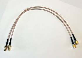 Bingfu X0020lxbwh 2-pack Sma Female Bulkhead Mount To Rf Coax Pigtail Cable New