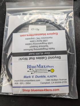 Bluemax49ers Ct-17p Programming Cable